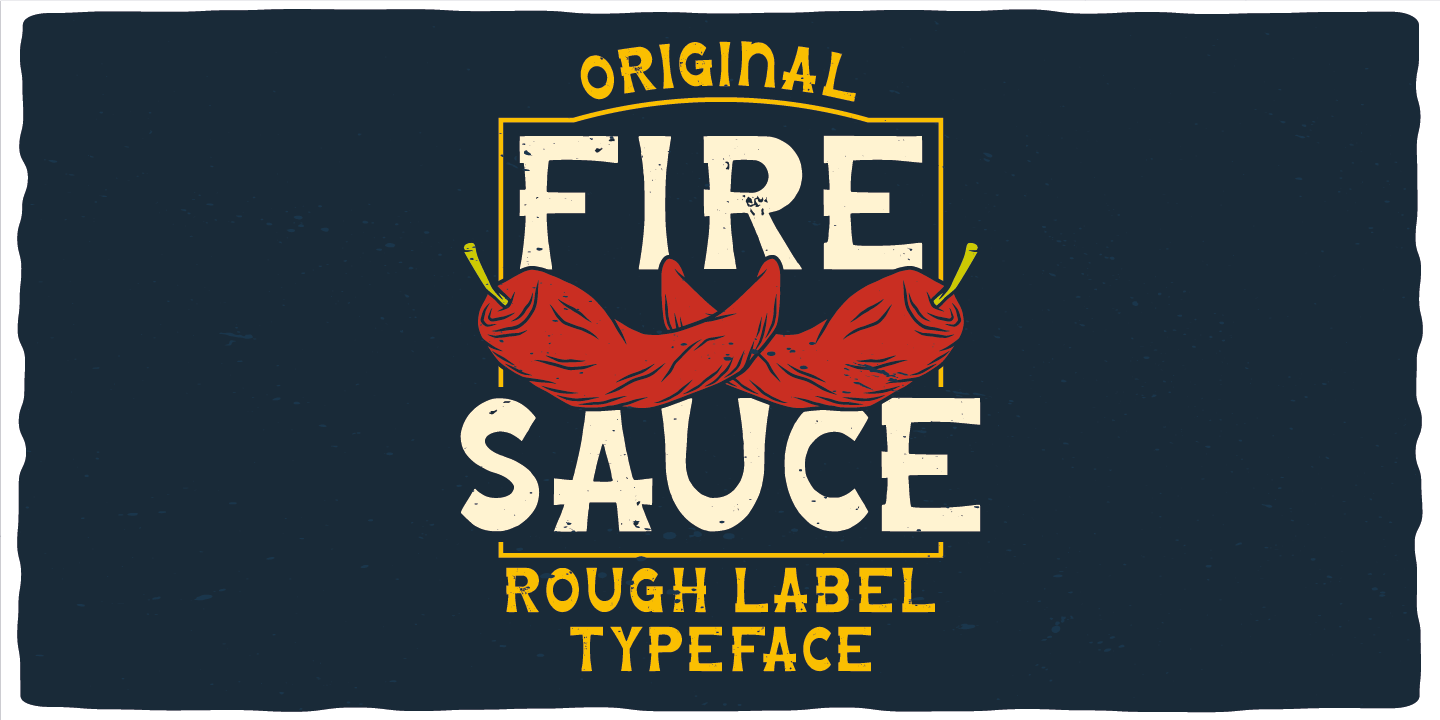 Пример шрифта Fire Sauce #6